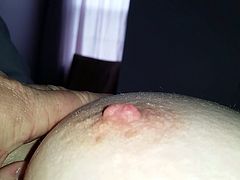 wifes big tit, ripe nipple & hairy pit
