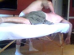 business man have a massage