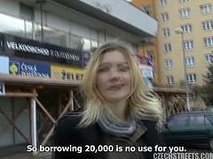 These are real people on Czech streets! Czech girls are ready to do absolutely anything for money. Like Jitka who gives a blowjob for her payday. Authentic amateurs on the street!