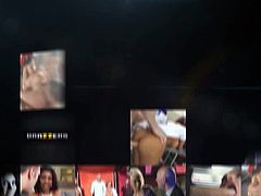 Busty MILF is in the sauna chilling out and she is horny as fuck as she squeezes her tits alone in the room which got this tattooed guy curious of her and sneak in to fuck her oiled pussy.