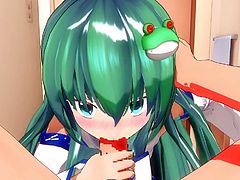 MMD - Sanae POV Blowjob.