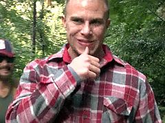 Bound In Public brings you a hell of a free porn video where you can see how this horny stud gets kidnapped in the woods by two guys while assuming very hot positions.