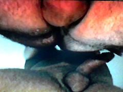 under view of papa getting it