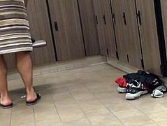 spying straight guy in locker room