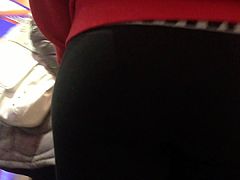 Juicy Teen Butt at the buffet