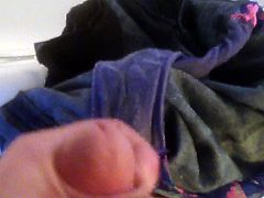 Quick cum in not my sister's dirty panties