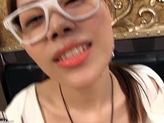 Hot Ladyboy Grace is involved into some reall hardcore and kinky action. She is wearing hipster glasses and her tight shaved asshole for a huge ass creampie.