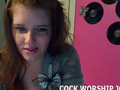 Watch this redhead chick goes into the webcam and want to see you naked with your big dick asking you to stroke it as she watch you while smoking a cigarette.