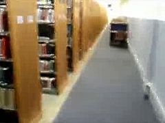 Blond gets fucked in a Library