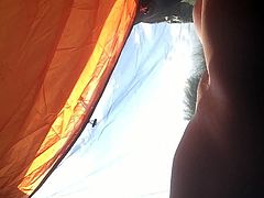 naked camping wank with voyeurs 2