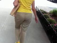 Yellow beige candid