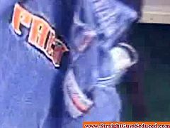 Straightbait army boys jerkoff against mirror