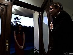 Evan Stone touches the hottest parts of incredibly sexy April Oneils body before he fucks her mouth