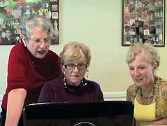 Grannys watch sex video - very funny