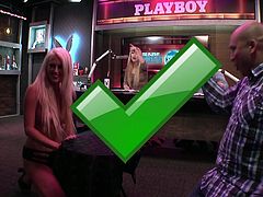 No matter who wins at this game, I think the guys clearly win. This is a variation on Family Feud, but much better as Team Playboy features four long-haired, gorgeous women who are topless the whole time. The girls and guys battle it out for supremacy with sex-related survey questions. Watch now!