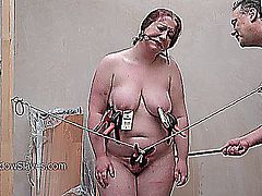 Brutal bbw bdsm and tool tortures of fat slaveslut punished to tears and drilled