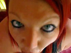 nice redhead blowjob