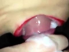 Sucking his cock  and drinking his cum