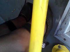 nylon in bus