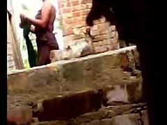 Bangladeshi Village Aunty's Out door Dress Changing Openly