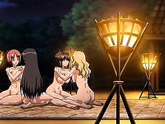 Crazy action, drama anime video with uncensored big tits,