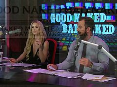 What is happening in the world today. These morning show hosts look at the funny stories, involving nudity with their special guests. After having a laugh, the Playboy models in the studio want to get nude, too.