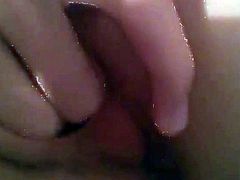 Close up teen fingering