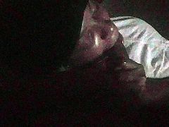 Sucking hubby cum in moutg