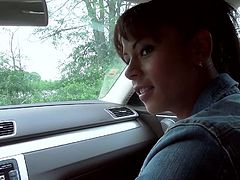Believe it or not, it was so easy to persuade this hot lady to suck dick! The horny driver just stopped to offer her a ride and noticed her friendly, and in the same time, provocative attitude. Click to watch naughty Isabella undressing and sucking dick with fervor.