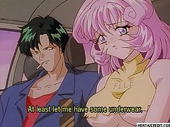 Slutty hentai girl gets molested on the subway
