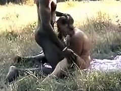 French cuckold hubby films wife with African bull!