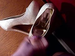 Freundins Girlfriends Pumps High Heels Schuhe Cumshot teil 3