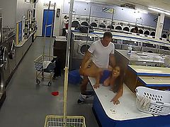 So, this girl went to dry her laundry, but, she ended up having some public sex. There was no one near them, so, they figured  why the hell not And we loved it!