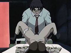 Short skirt hentai girl fucked by a man
