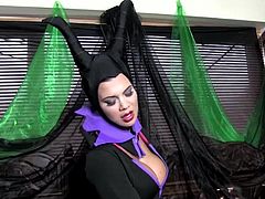 We all know her as Maleficent, the Mistress of Evil. What we do not know is that she is one horny slut when it cums to satisfying her wet delicate evil pussy.