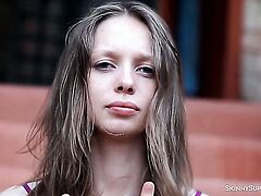 Gloria finds herself horny enough and takes sex toy in her beaver