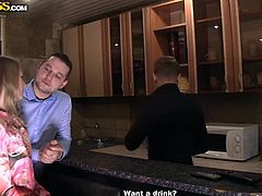 Milane is a hot young teen, who has no trouble going with these guys after they flash some cash. She's a little hesitant, but it doesn't take long for her to warm up and be willing to do what is asked of her, in order to get a nice payday. All she has to do is get naked and fuck these guys.