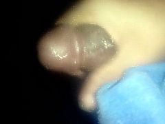 Masturbating