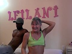 Leilani Granny Takes Big Dick