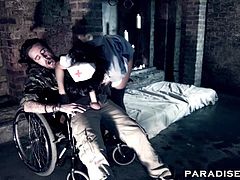 On this scene we can see the sexy nurse playing rough with a wounded soldier who is in need for medical. What she does is share a helping hand and willing mouth. Public health would improve so much is there were more nurses like her out there.