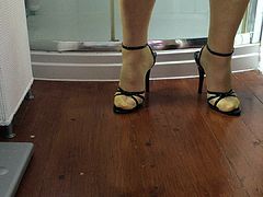 Strappy High Heels with come