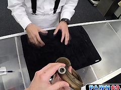 Straight guy dude gets fucked for quick pawn shop cash