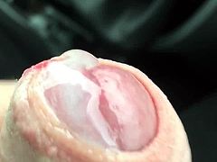 Cumming in the van