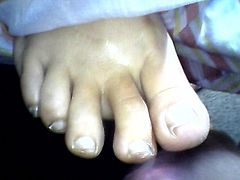 paja con los pies de mi mujer dormida 33