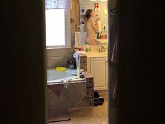 Rachel - voyeur view Bathroom