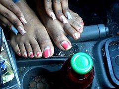 Hood Chick Red Toenails