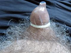 Grey pubes, little rubber knob