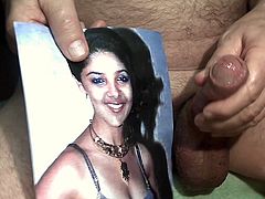 Tribute for roymoksh - facial cum in her open mouth