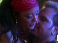 Kaylani Lei is good on her way to satisfy her fuck buddy with her sweet mouth