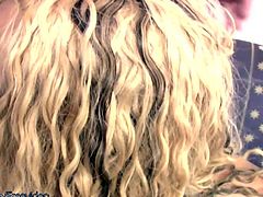 Michelle is a light skinned ebony t-girl with long curly blonde hair, huge bouncy tits, fat supple ass, and one long black cock. Before long her tasy shemeat is rock hard and by massaging her balls...